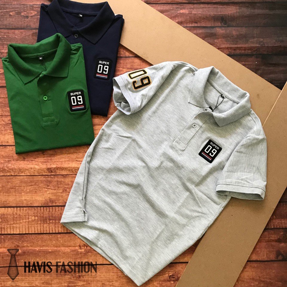 Áo thun nam tay ngắn Super 09 hàng xuất khẩu phối màu cực đẹp AXK050 | BigBuy360 - bigbuy360.vn