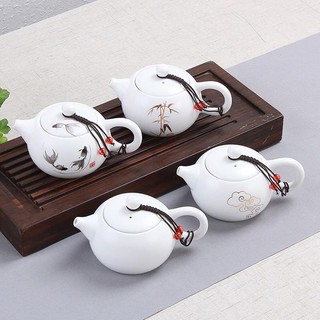 Ấm sứ Đức Hóa men sứ bạch nha