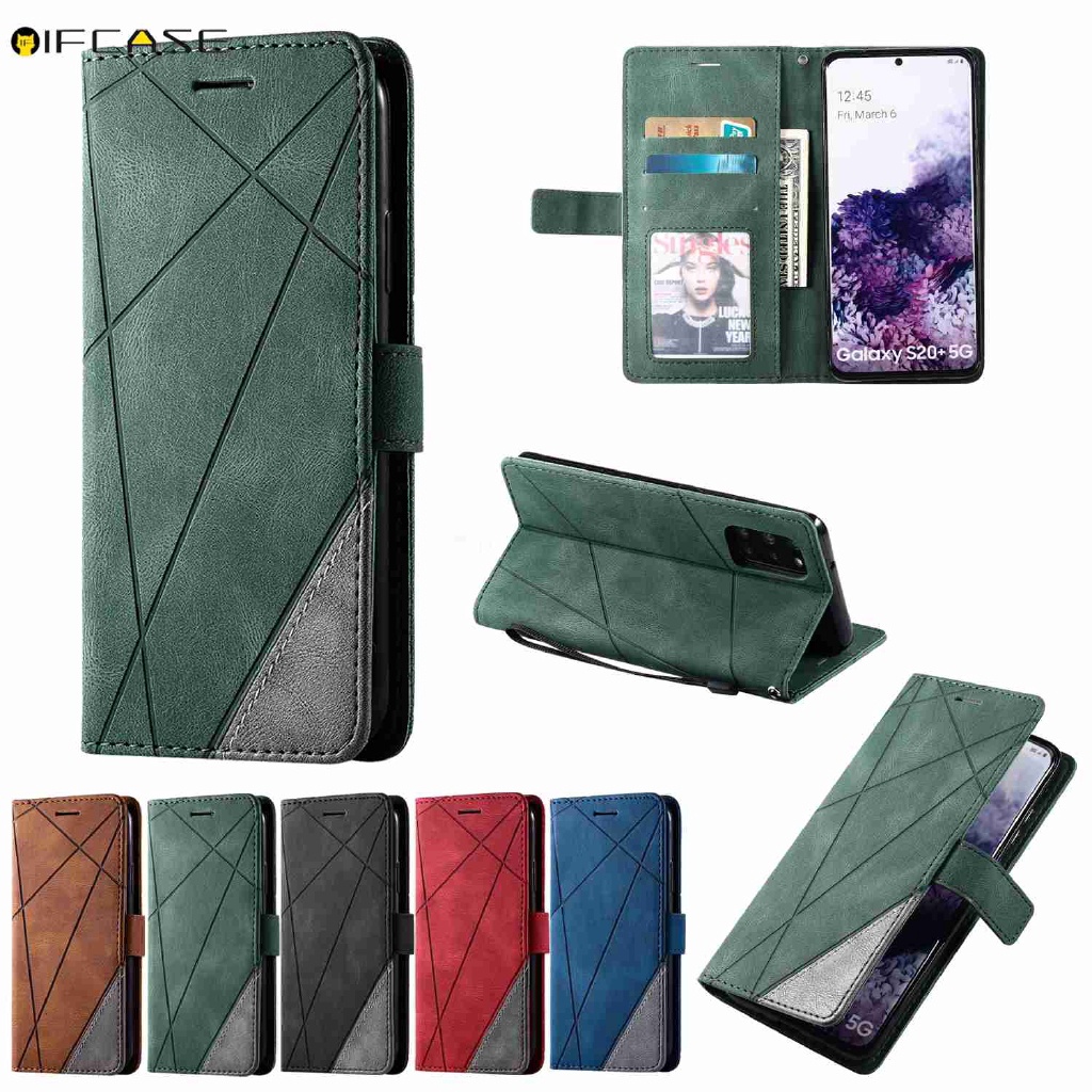 Ốp Lưng Điện Thoại Dạng Ví Da Lật Dành Cho OPPO A55s A16 A15 A15s Find X3 Pro