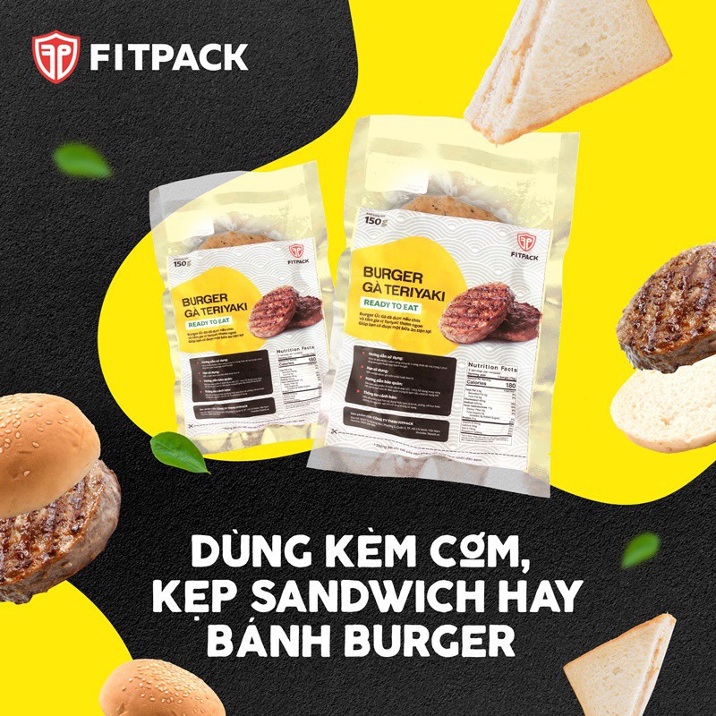 Burger Gà Teriyaki Dinh Dưỡng TIện Lợi Gói 150gram | BigBuy360 - bigbuy360.vn