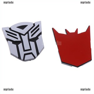 Sticker Logo Transformers 3D Dán Trang Trí Xe Hơi