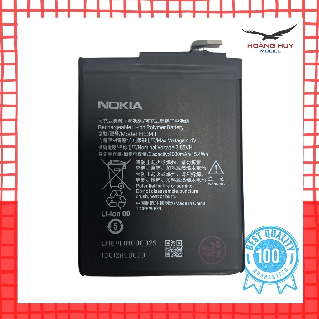 Pin Nokia 2.1 HE341 Dung Lượng 4000mAh Zin Hàng Nhập Khẩu Bảo Hành 6 Tháng 1 Đổi 1