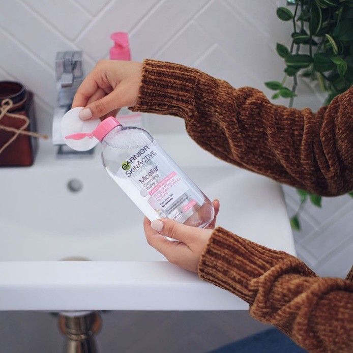 Nước tẩy trang Garnier Micellar 400ml Pháp Nga - Huyenmio