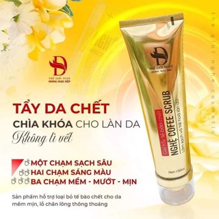Gel tẩy tế bào chết, tẩy da chết mặt và body HOÀNG NGỌC DIỆP tẩy da chết nghệ coffee