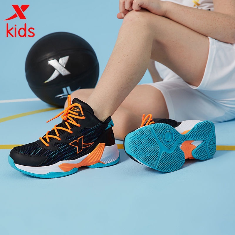 ☍Giày trẻ em nam Xtep giày thể thao mùa hè 2021 giày bóng rổ trẻ em mới trẻ em lớn học sinh tiểu học giày thể thao đích