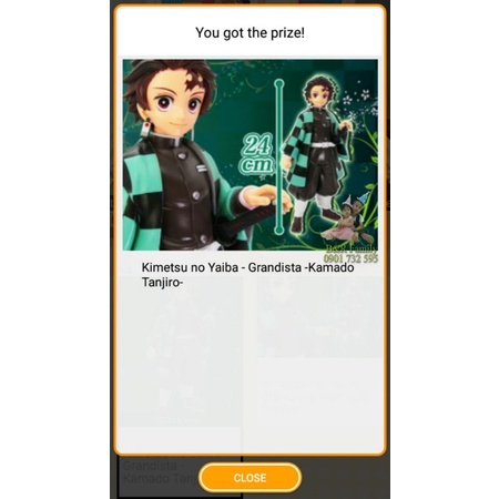 Mô hình Tanjiro Kamado trong Kimetsu No Yaiba