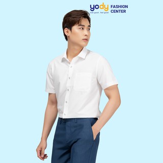 Áo sơ mi nam YODY tay ngắn chống nhăn thoáng mát SNM4003
