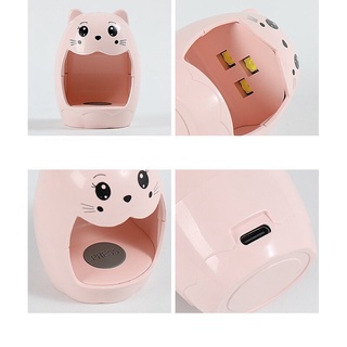 Đèn hơ móng mini , máy hơ gel mini hình con mèo.