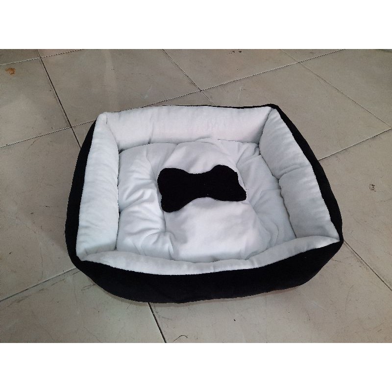 ổ nệm hè đông ấm áp hình xương cho thú cưng (m xương)