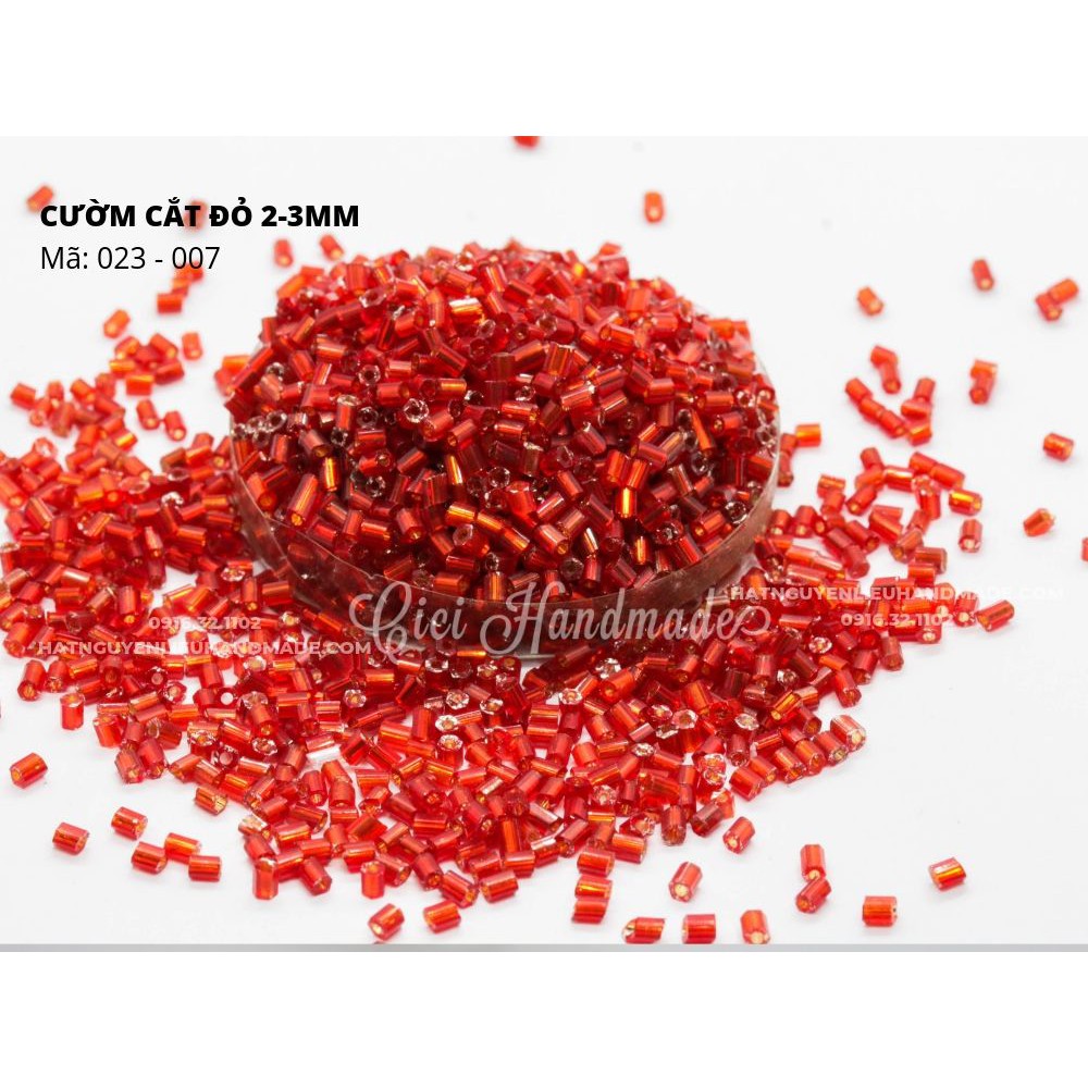 Cườm cắt 2-3mm gói 80g