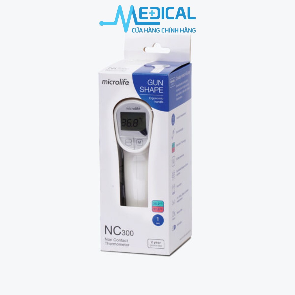 Nhiệt kế hồng ngoại đo trán MICROLIFE NC300 công nghệ cảm biến nhiệt hồng ngoại mới nhất - MEDICAL