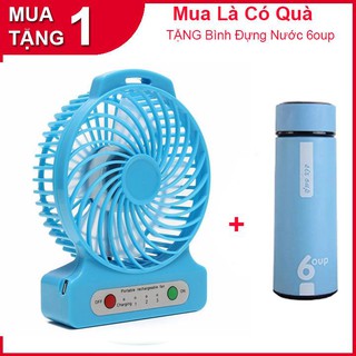 QUẠT TÍCH ĐIỆN MINI FAN TẶNG BÌNH ĐỰNG NƯỚC 6OUP