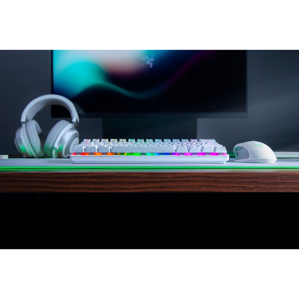 -  -  - Bàn phím cơ Razer Huntsman Mini - Mercury - Chính Hãng Việt Nam - Mới 100%