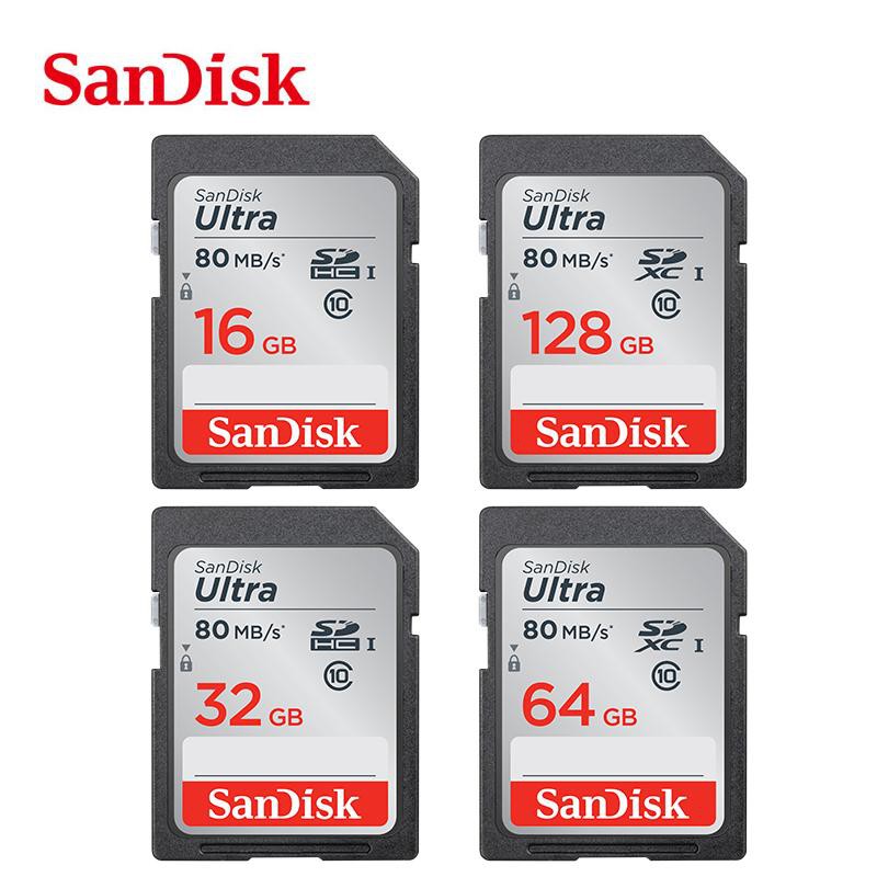 Thẻ nhớ SDHC SanDisk Ultra 533x 32GB Class 10 UHS-I 80MB s (Xám)