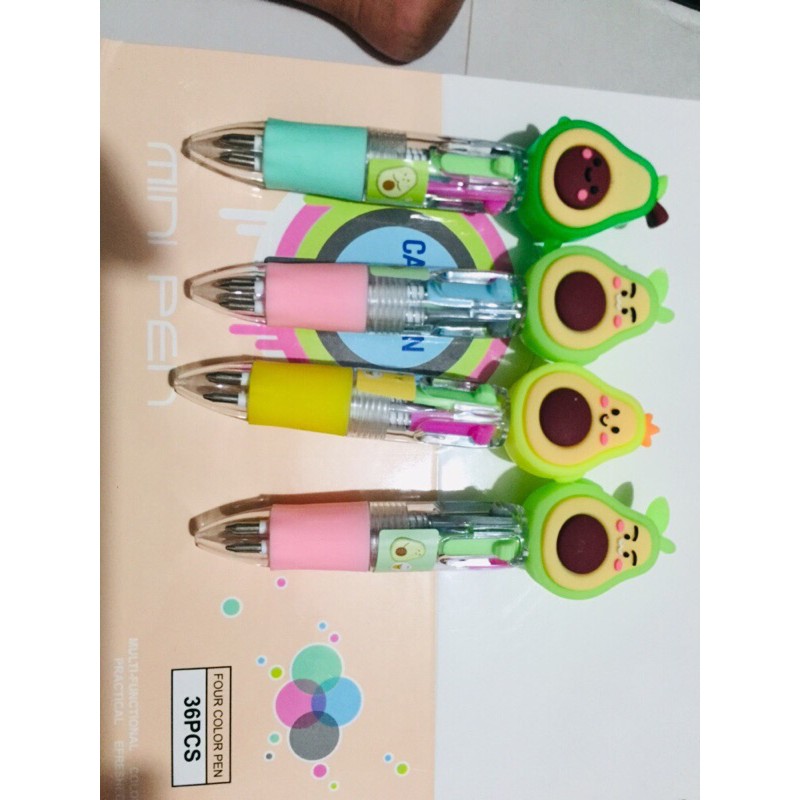 Bút bi bấm siêu xinh xắn 4 ngòi  - Phụ kiện Quà tặng Hani