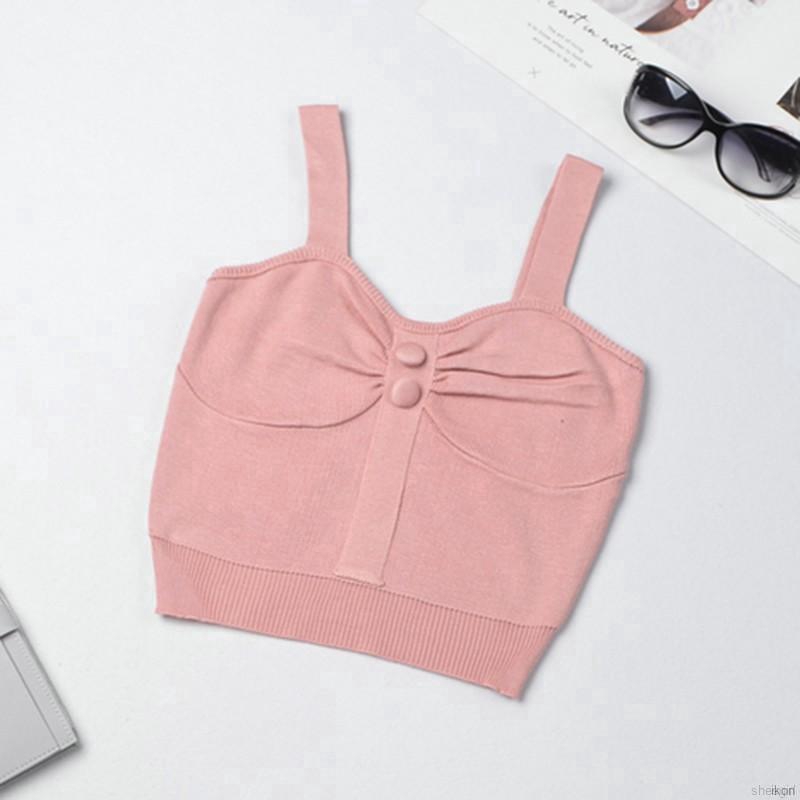 Áo Tank Top Dệt Kim Thiết Kế Đơn Giản Cho Phái Nữ
