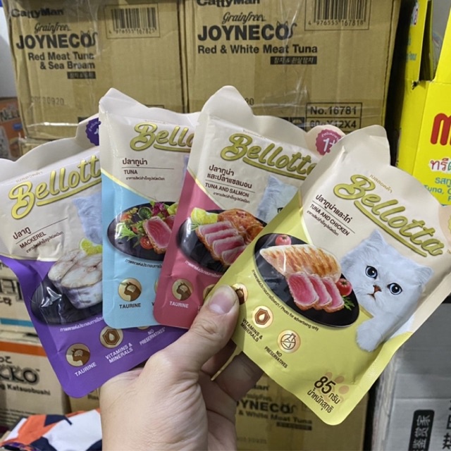 Pate Cho Mèo Bellotta Gói 85g - Pate Mèo Nhập Khẩu Thái Lan