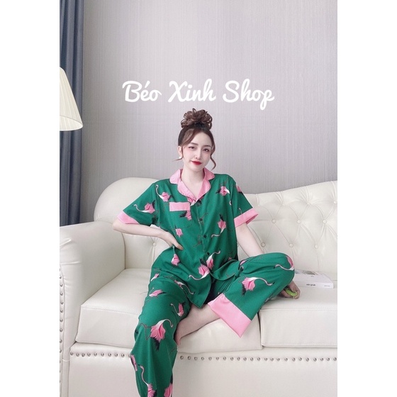 Đồ Ngủ Bigsize Cao Cấp Kiểu Dáng Đẹp Vải Satin Lạnh Mặc Cực Thích