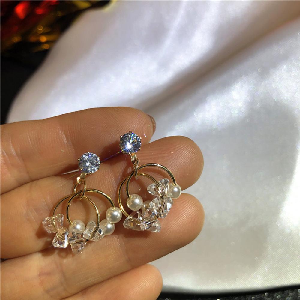 Bông Tai VANES1 Dạng Chuỗi Hạt Tròn Cho Nữ|Trang Sức Thời Trang Đơn Giản