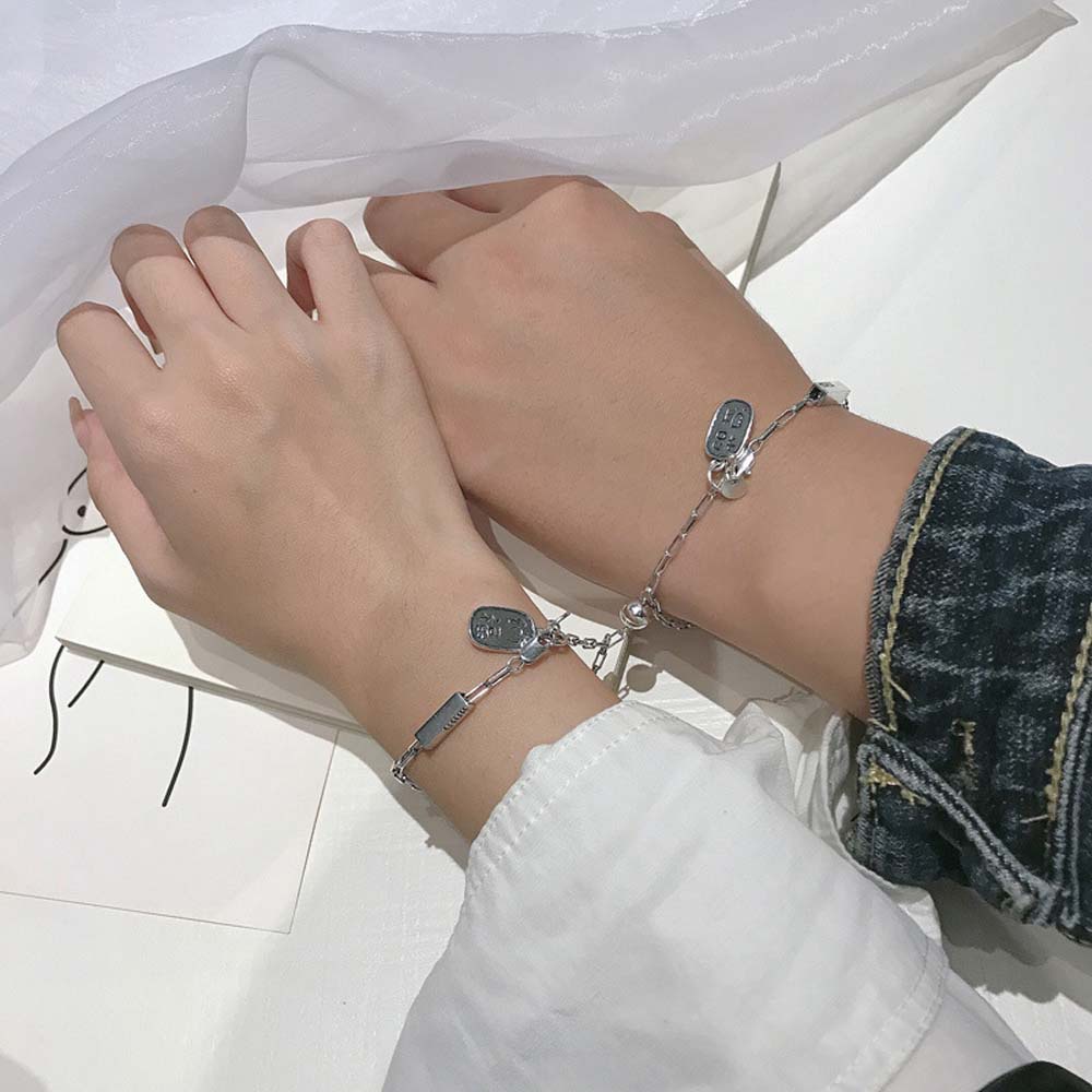 1 Cặp Vòng Tay Hợp Kim Nam Châm Nhiều Màu Sắc May Mắn Cho Nữ