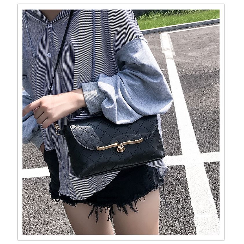 Túi Đeo Vai Nữ Vân Da Nổi Phong Cách Cực Kỳ Trẻ Trung L15
