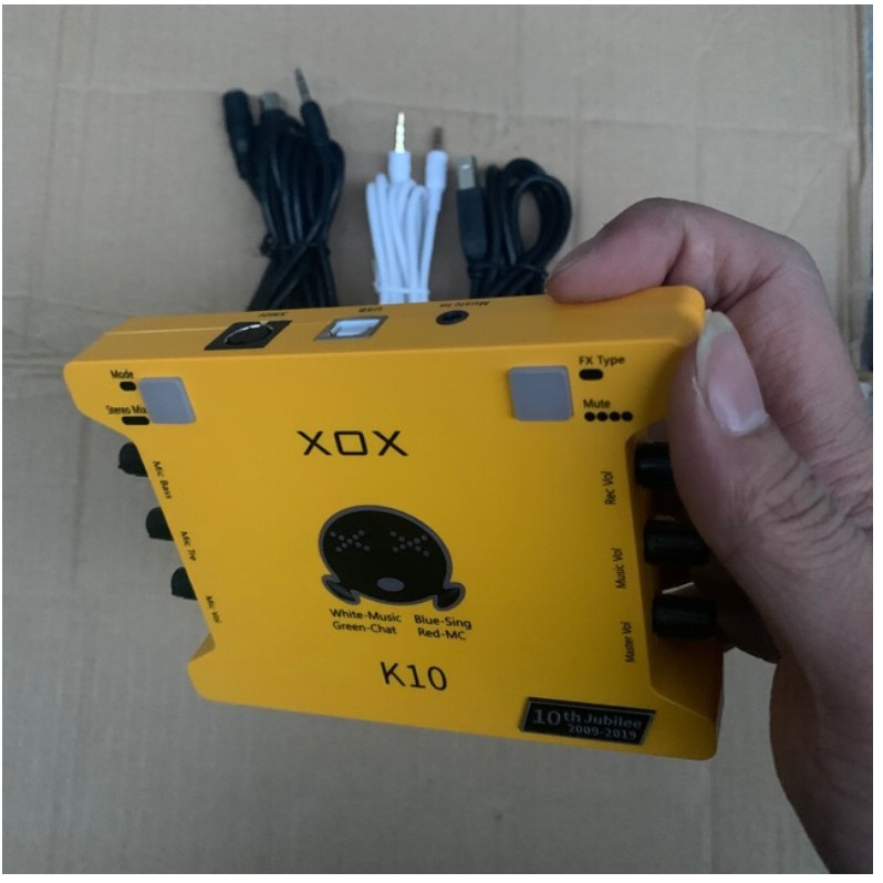 SOUNDCARD XOX K10 (10th) Jubilee - Phiên Bản Giới Hạn Kỷ Niệm 10 Năm XOX - K10 2020 Phiên Bản Quốc Tế ( Ảnh Thật )