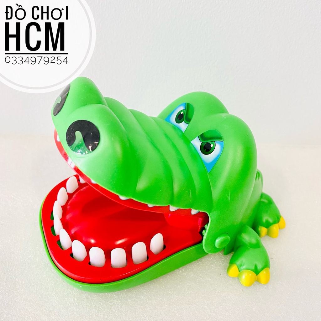 Đồ chơi khám răng cá sấu cắn tay vui nhộn dành cho bé giải trí giúp phát triển khả năng phản xạ cho bé