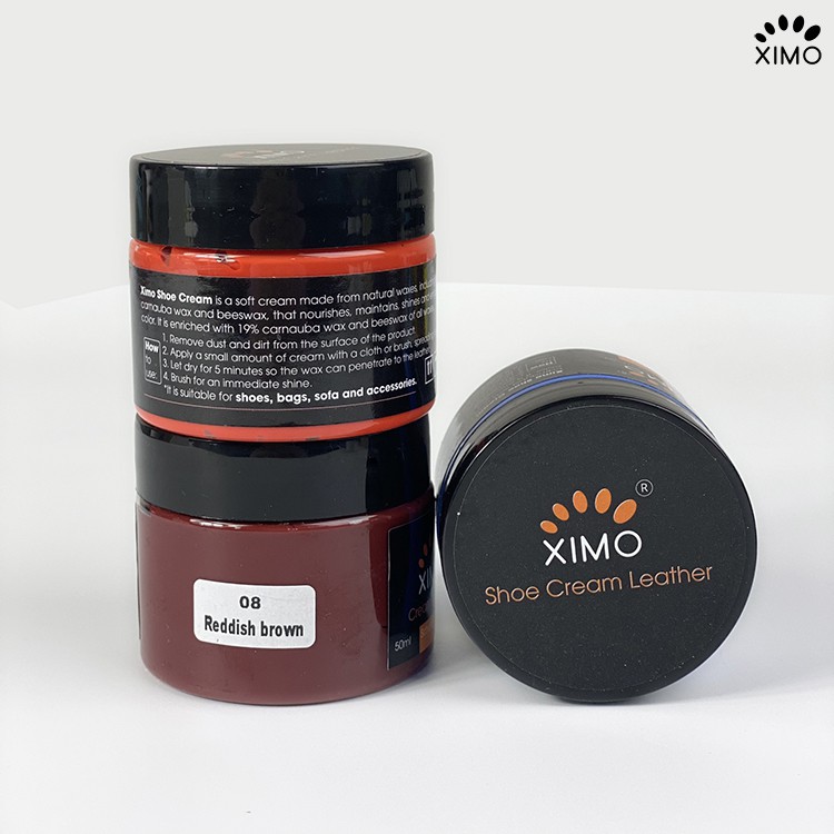 Xi Kem Đánh Giày Chuyên Sửa Chữa Vết Bong Tróc Và Đánh Bóng Giày Da, Túi Ví, Áo, Ghế Da Ximo Leather Cream (50ml)