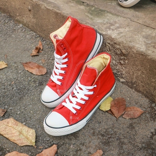 🎁Giày Nữ Sneaker Classic Đỏ Cao Cổ Nữ