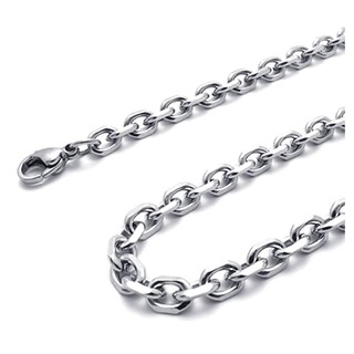 Dây chuyền thép không gỉ mạ bạc 5mm - dài 70cm