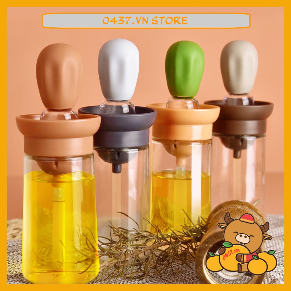 Lọ Gia Vị Quét Dầu Ăn Thủy Tinh 2in1 Tiện Dụng Giao Màu Ngẫu Nhiên - 0437.vn