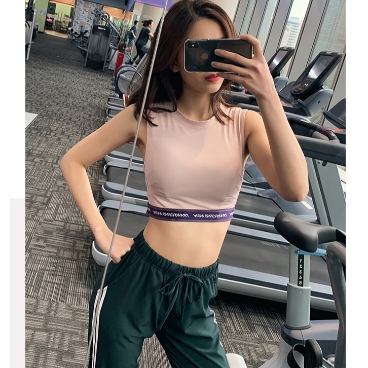 Áo Croptop thun phông ngắn thể thao nữ Transce (Đồ tập gym yoga) (Không Quần) - Cửa Hàng Việt Nam - Livan Sport