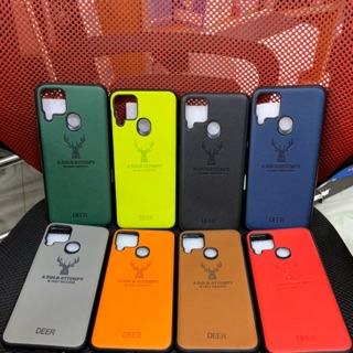 Ốp  lưng realme C12 dẻo kiểu vải bố in logo