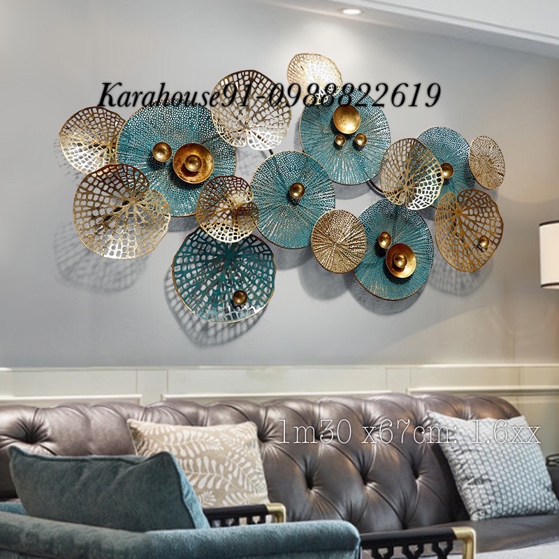 Tranh sắt treo tường decor trang trí phòng khách hiện đại. Mẫu 506 bảo hành 3 năm