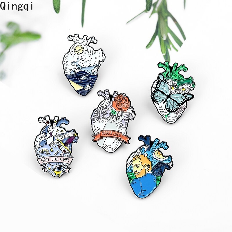 Ghim cài áo Miss Zoe họa tiết động vật hoạt hình dễ thương tùy chọn