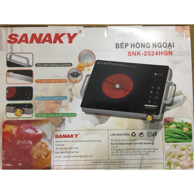 Bếp hồng ngoại Sanaky SNK-2524HGN