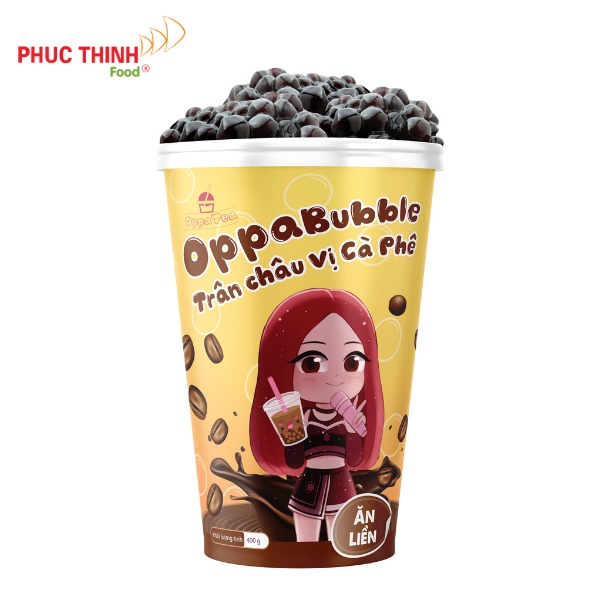 Trân Châu Ăn Liền Oppa Bubble Gói 400g Toppping Trà Sữa Dẻo Dai Nguyên Liệu Trà Sữa Full 4 Vị
