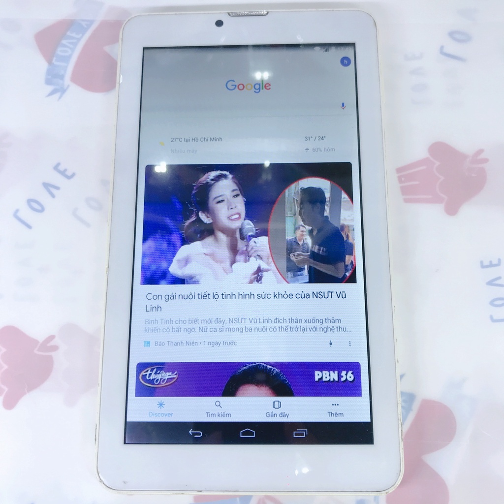 Xác máy tính bảng KingCom Piphone Luna hoạt động bình thường, ngoại hình 90%, pin khá chai