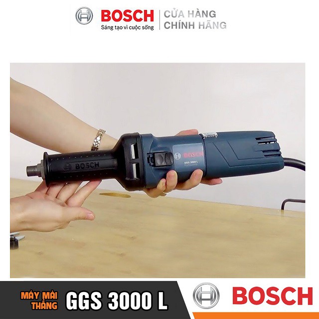 [CHÍNH HÃNG] Máy Mài Thẳng Bosch GGS 3000 L (6MM-300W), Giá Đại Lý Cấp 1, Bảo Hành Tại Các TTBH Toàn Quốc