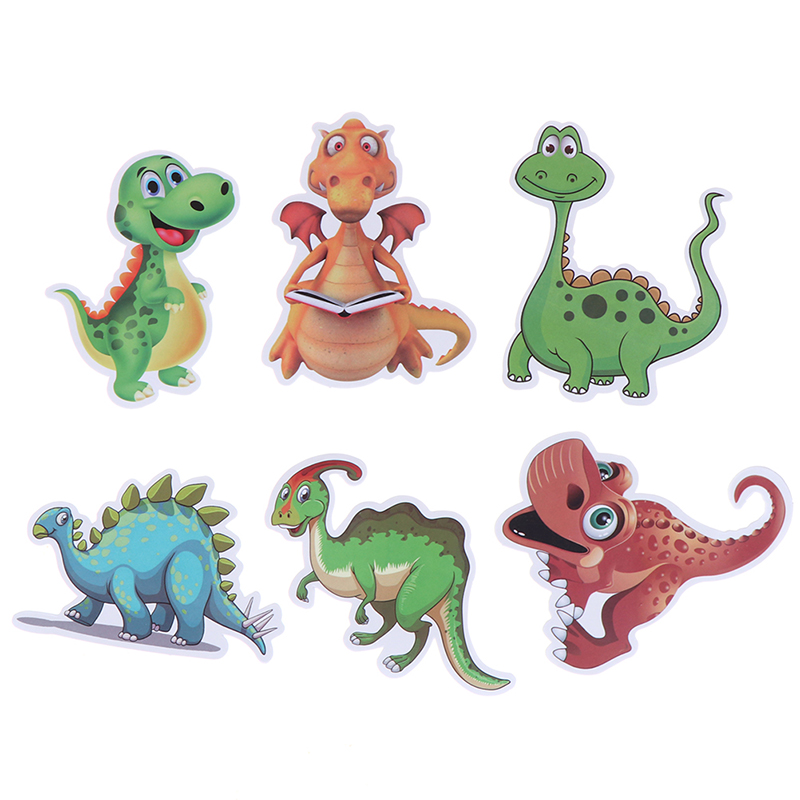 50 Miếng Dán Trang Trí Hình Khủng Long Hoạt Hình