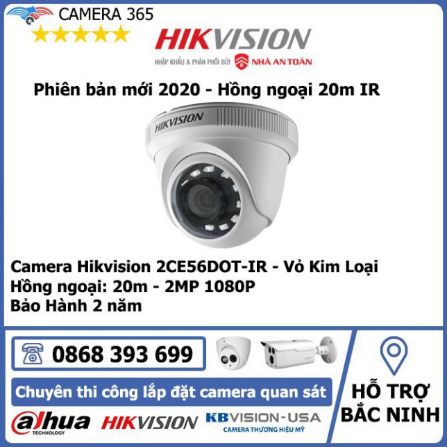 NJI Camera Hikvision DS-2CE56D0T IR 2.0MP - HDTVI Dome Hikvision 4 K743