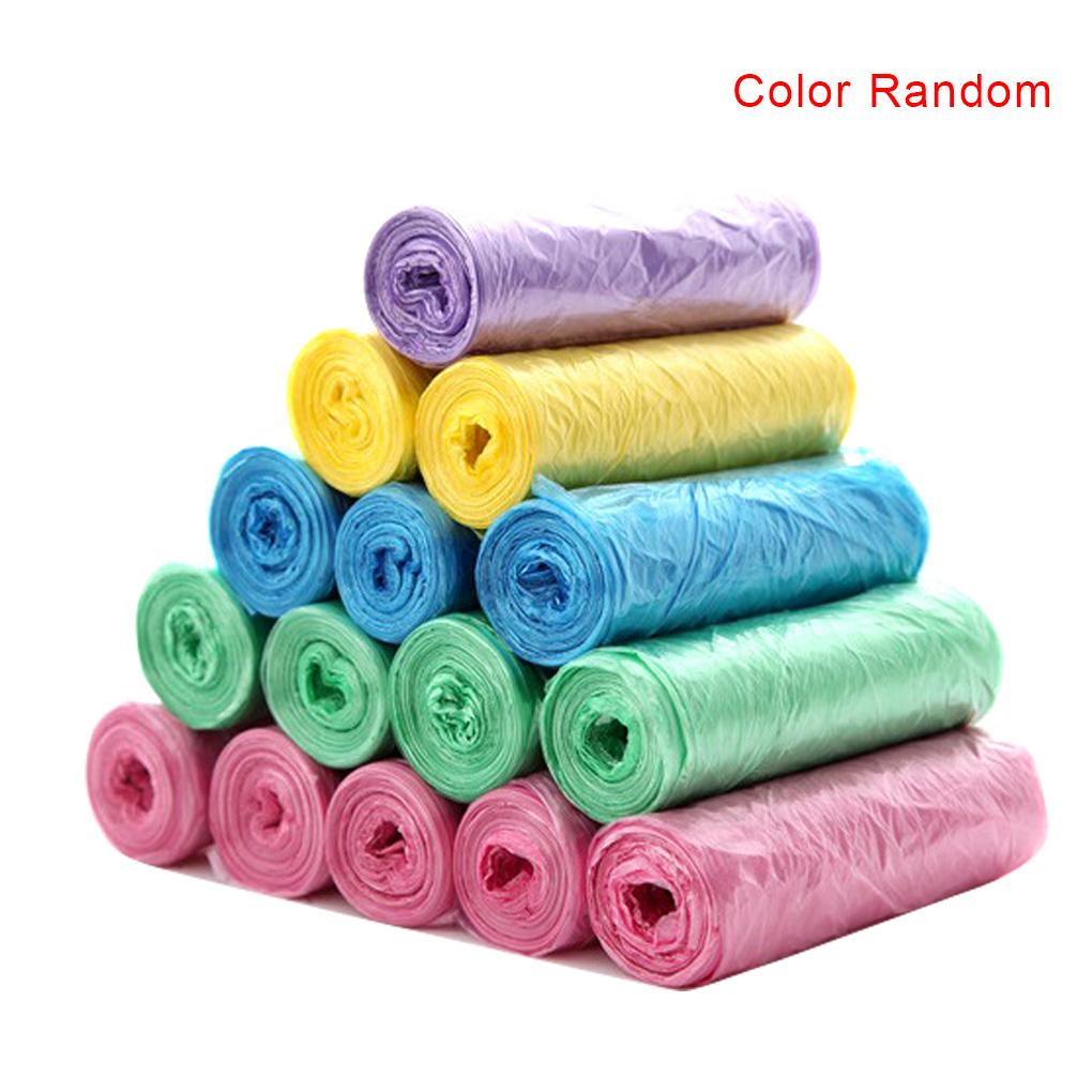 5 Cuộn Túi Đựng Rác Dùng Một Lần Màu Sắc Ngẫu Nhiên Tiện Dụng