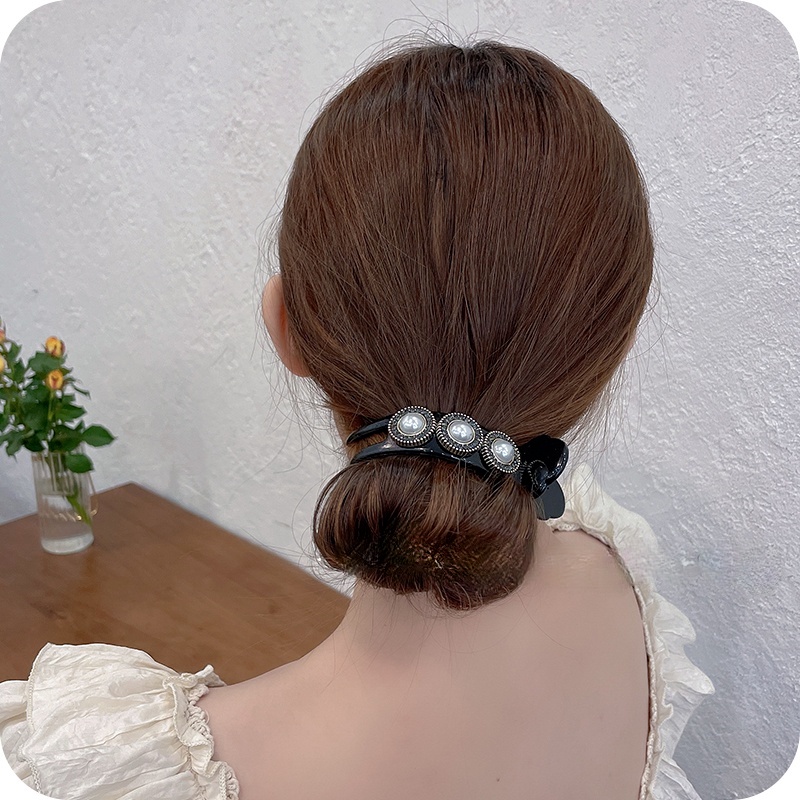 Kẹp gắp tóc đính hạt ngọc trai giả thời trang nữ tính