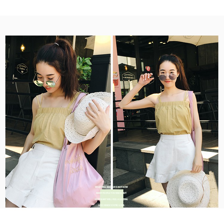 Set áo 2 dây váy xòe (có sẵn)