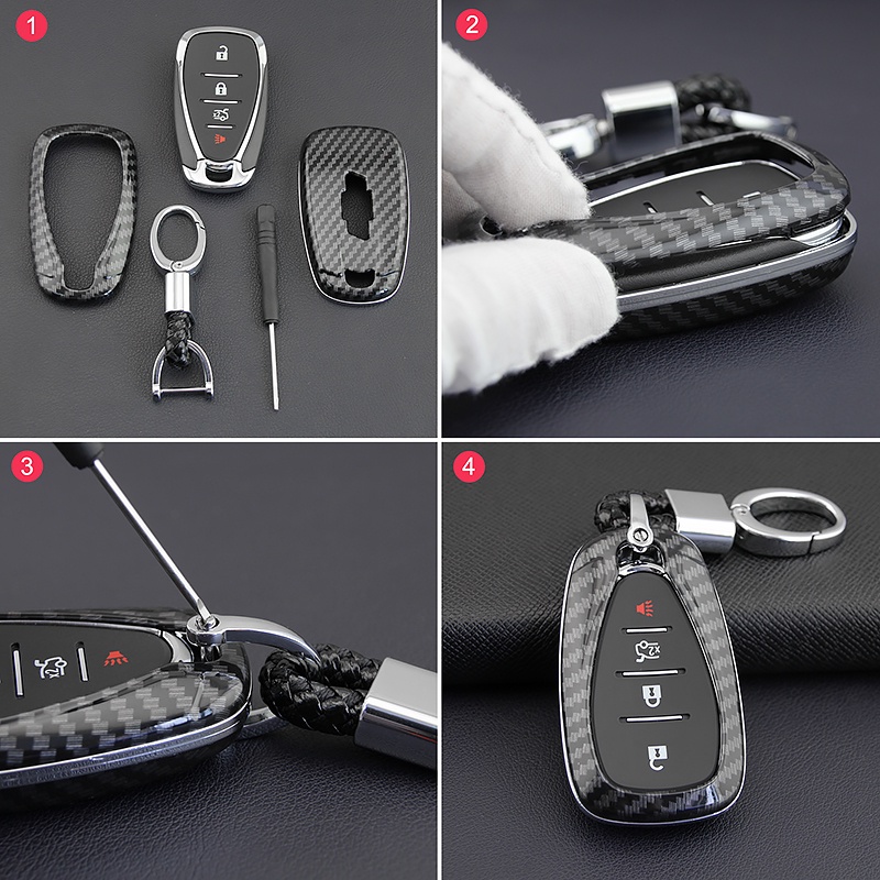 Vỏ Chìa Khóa Điều Khiển Từ Xa Cho Xe Hơi Chevrolet Cruze Spark Sonic Camaro Volt Bolt Trax Malibu Cruze