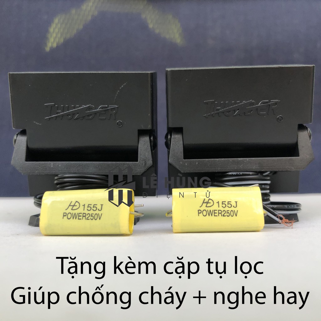 Tặng 1 cặp Tụ - Loa Treble Thạch anh nhiễn - Chép THUNDER M40 CHÍNH HÃNG