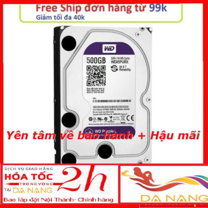 --sale000 **TRỢ GIÁ 2021** Ổ cứng HDD 500GB Tím/Seagate, dạng ổ cứng chuyên dụng cho Camera