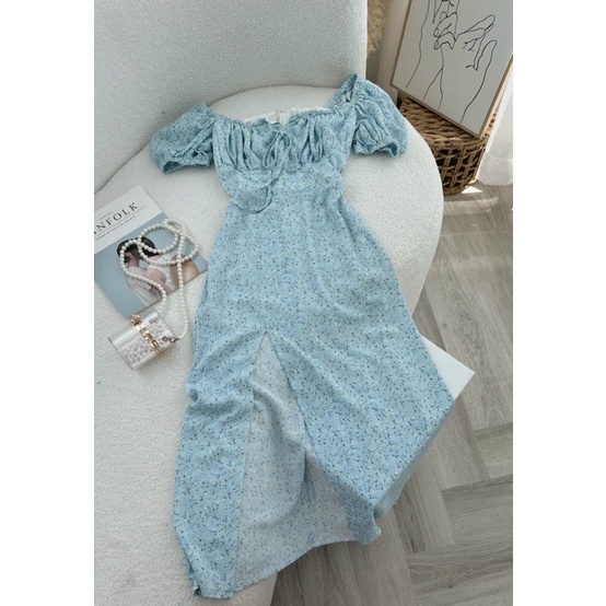 VÁY HOA XANH BIỂN