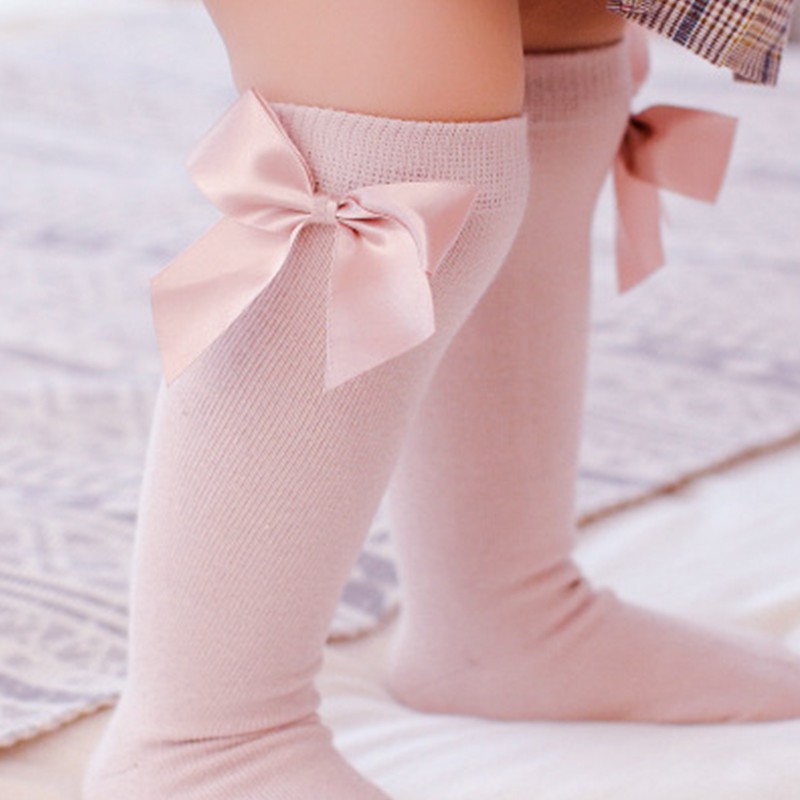 1 Đôi Tất Đính Nơ Dễ Thương Cho Bé Gái