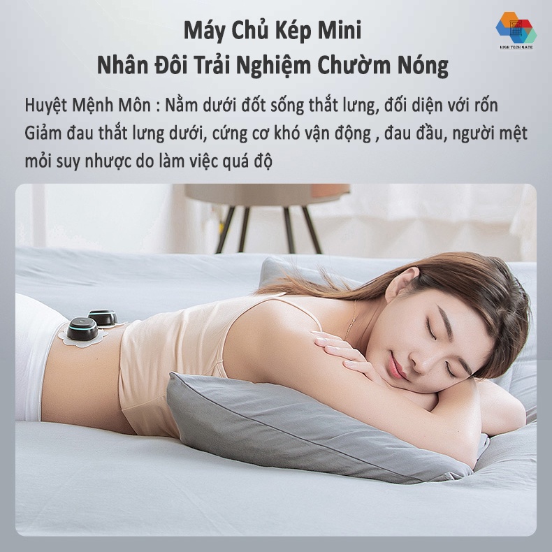 Máy chườm nóng ngải không khói Xiaomi Youpin Jeeback M2-B thông minh 3 mức nhiệt, không dây tích hợp sạc từ tính